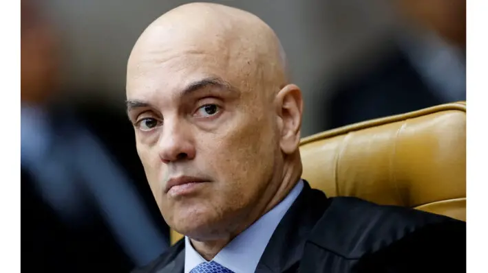 El juez de la Corte Suprema de Brasil Alexandre de Moraes asiste a una sesión del Tribunal Supremo en Brasilia, Brasil, el 27 de noviembre de 2024. Adriano Machado/Reuters