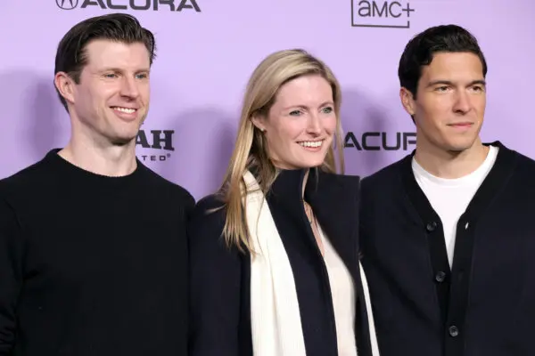 (De izquierda a derecha) Matthew Reeve, Alexandra Reeve Givens y William Reeve asisten al estreno de "Super/Man: The Christopher Reeve Story" durante el Festival de Cine de Sundance 2024 en el Teatro The Ray de Park City, Utah, el 21 de enero de 2024. (Michael Loccisano/Getty Images).