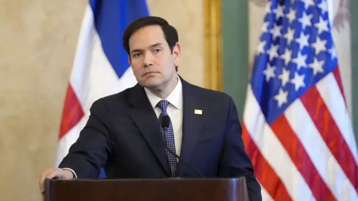 El entonces senador Marco Rubio  (R-Fla.) habla durante una rueda de prensa en el Capitolio de Estados Unidos el 11 de julio de 2023. (Madalina Vasiliu/The Epoch Times)