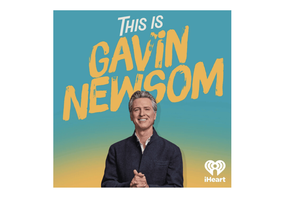 El gobernador de California, Gavin Newsom, anunció el lanzamiento de su nuevo podcast, "This is Gavin Newsom", el 26 de febrero de 2025. (Oficina del gobernador Gavin Newsom)