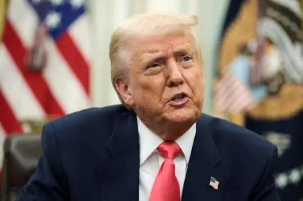 El presidente Donald Trump en el Despacho Oval de la Casa Blanca el 6 de marzo de 2025. (Alex Wong/Getty Images)
