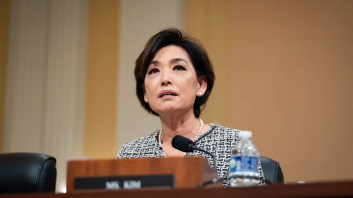 La representante Young Kim (R-Calif.) habla durante una audiencia en Washington el 5 de marzo de 2025. (Madalina Vasiliu/The Epoch Times)