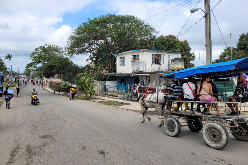 Una calle del barrio de La Guinéra en La Habana, Cuba, el 15 de enero de 2025. (David Sherwood/Reuters).