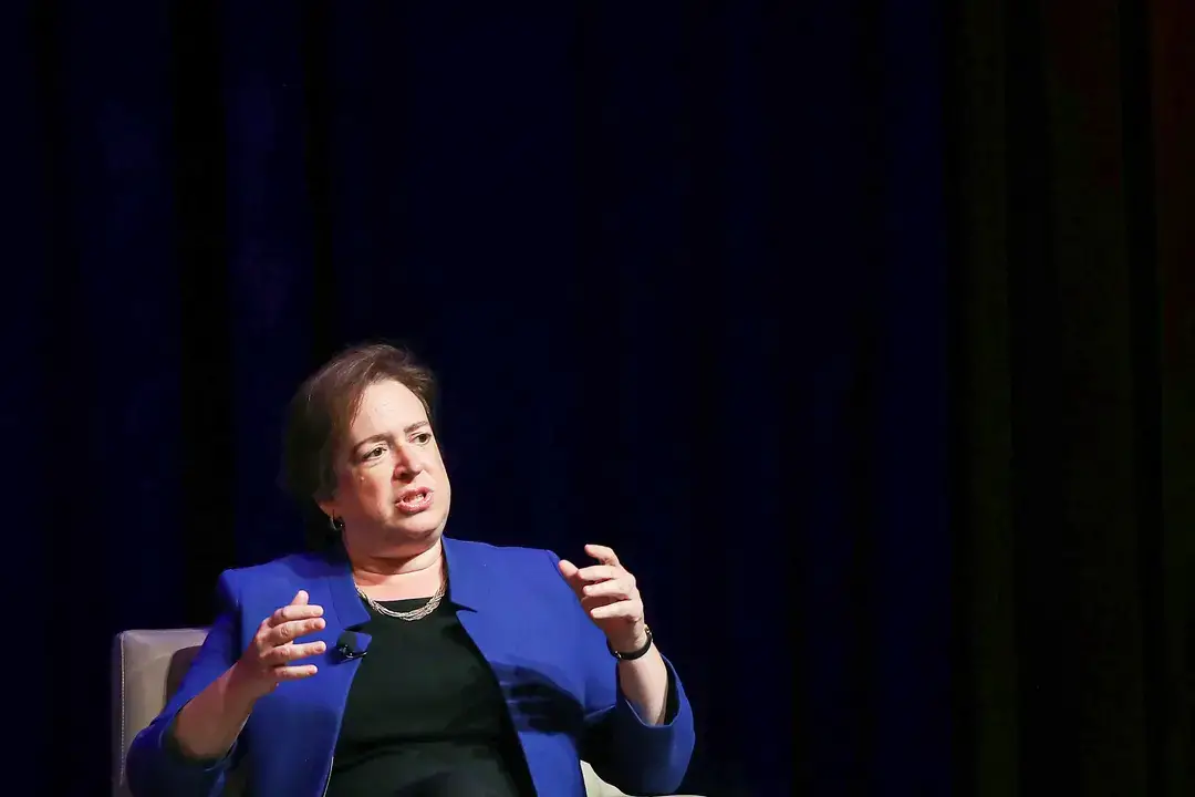 La jueza de la Corte Suprema Elena Kagan participa en un debate en la Facultad de Derecho de la Universidad George Washington en Washington el 13 de septiembre de 2016. (Mark Wilson/Getty Images)