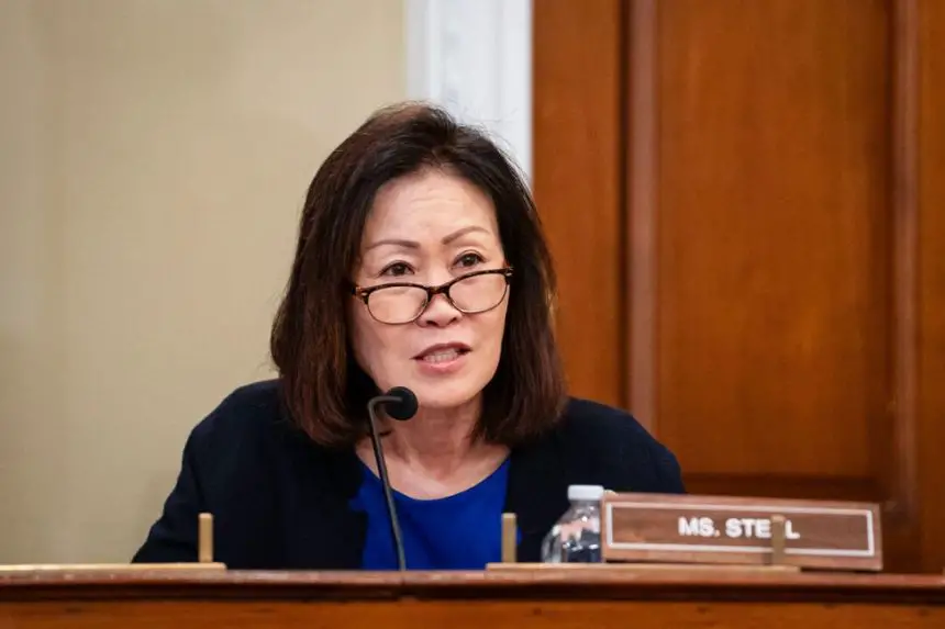 La representante Michelle Steel (R-CA) habla durante una audiencia sobre la sustracción forzada de órganos por parte del Partido Comunista Chino ante la Comisión Ejecutiva del Congreso sobre China en Washington el 20 de marzo de 2024.Madalina Vasiliu/The Epoch Times)