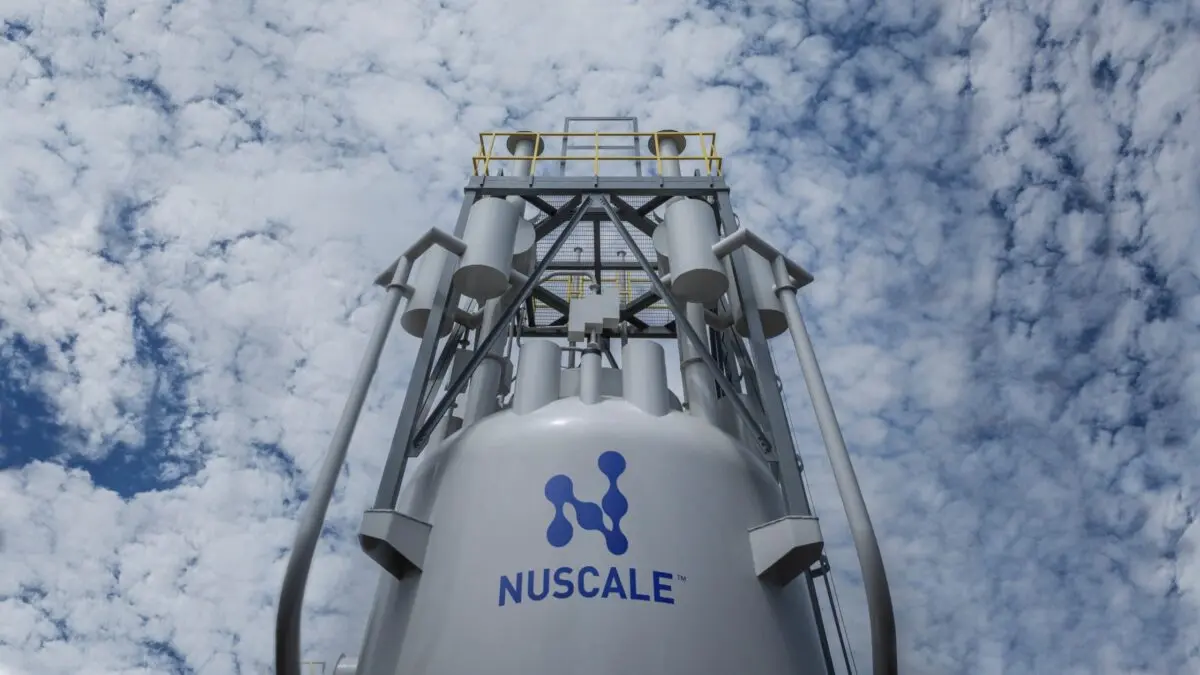 Parte de un reactor nuclear modular pequeño NuScale. (NuScale)