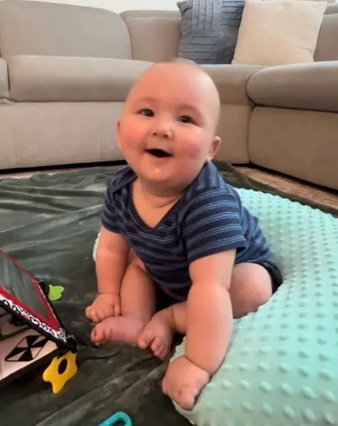 Bebé Georgie Pfaffman. (Sarah Pfaffman / SWNS)