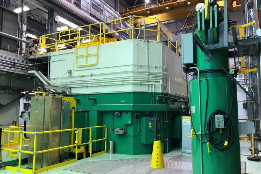 El reactor de pruebas transitorias del Laboratorio Nacional de Idaho, a unos 80 km al oeste de Idaho Falls, en el este de Idaho, el 29 de noviembre de 2018. (Keith Ridler/AP Photo)