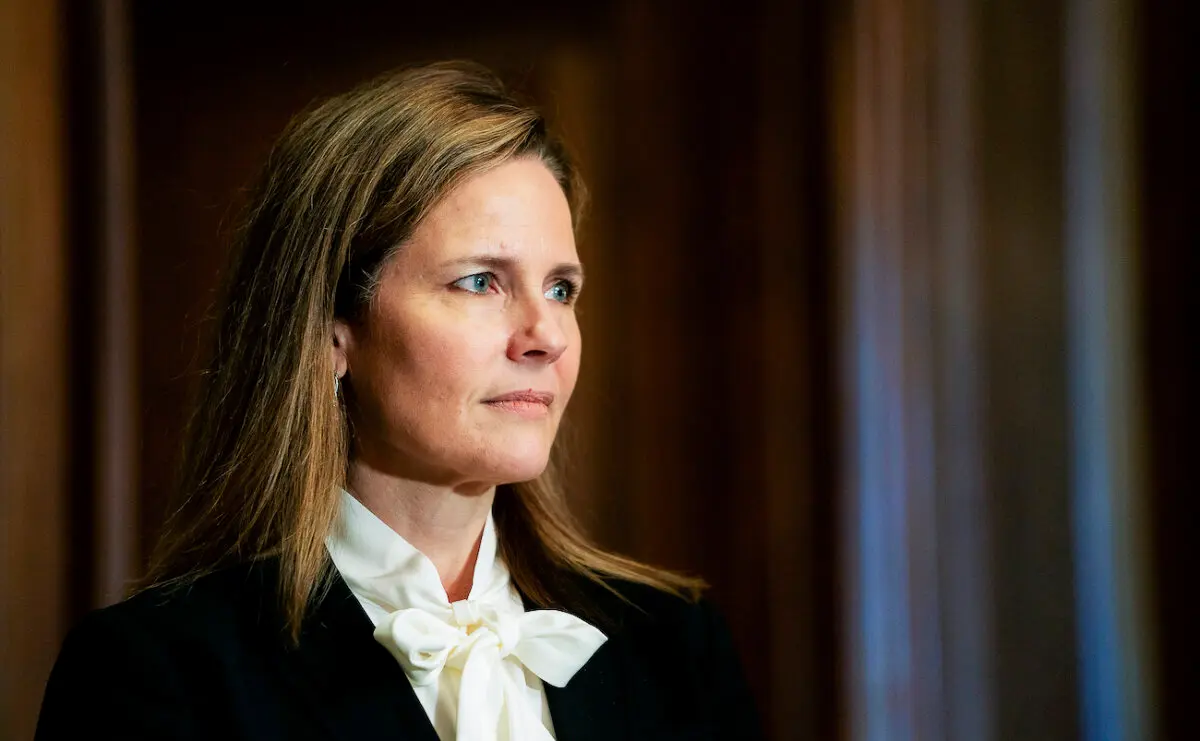 <em>La jueza Amy Coney Barrett en el Capitolio, en Washington, el 1 de octubre de 2020. Erin Scott-Pool/Getty Images</em>