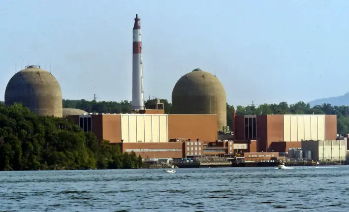 La central nuclear de Indian Point, en Buchanan (Nueva York), fue clausurada en 2021. (Stephen Chernin/Getty Images)
