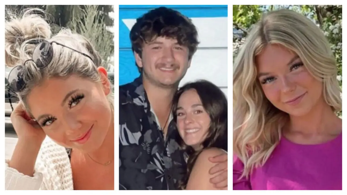 (De izquierda a derecha) Kaylee Goncalves, Ethan Chapin y Xana Kernodle, y Madison Mogen. (Imagen obtenida por CNN).