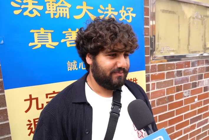 Ehab Aiqtam, investigador médico, en el barrio chino de Filadelfia, el 20 de julio de 2025. (William Huang/The Epoch Times)