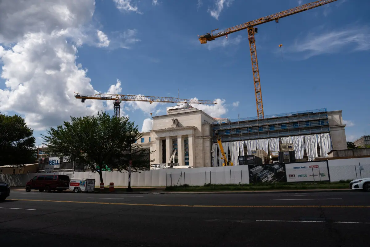 La Reserva Federal en Washington el 21 de julio de 2025. (Madalina Kilroy/The Epoch Times)