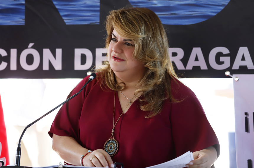 Foto de archivo de la gobernadora de Puerto Rico, Jenniffer González. (EFE/Thais Llorca)