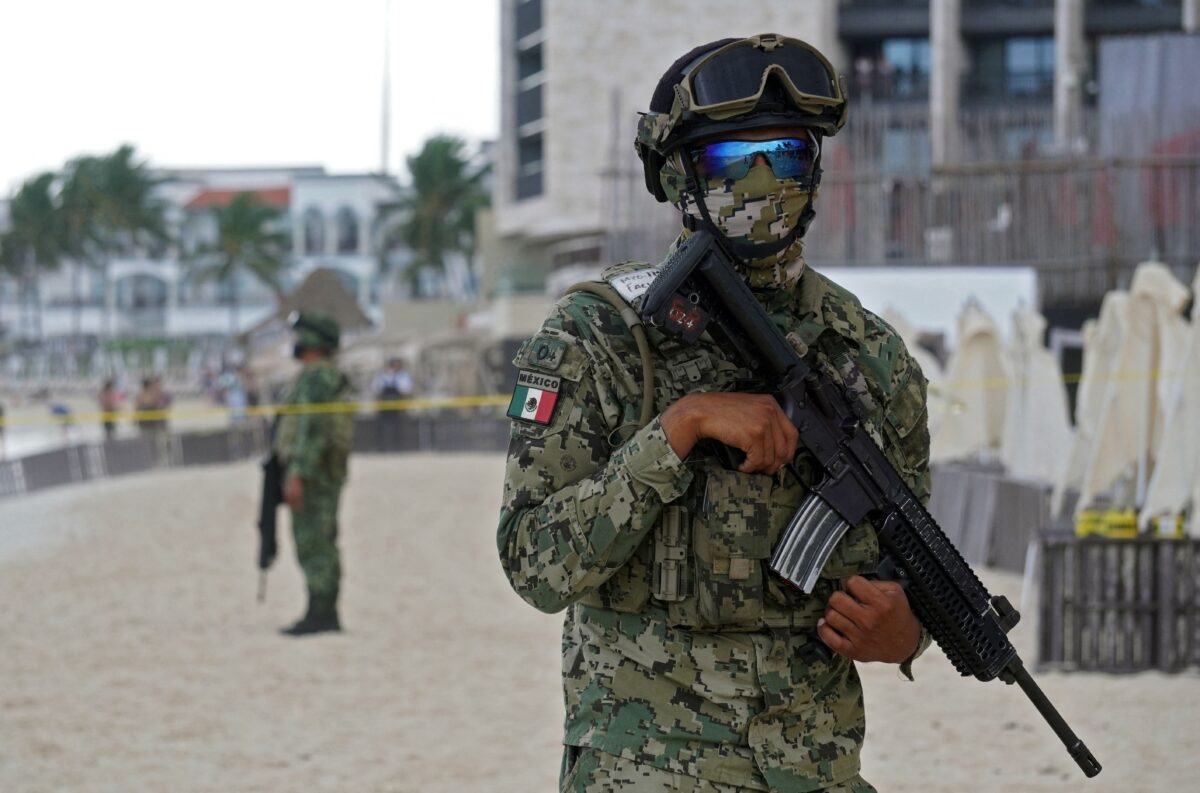 Miembros del ejército mexicano en una fotografía de archivo de 2022. (Elizabeth Ruiz/AFP a través de Getty Images).