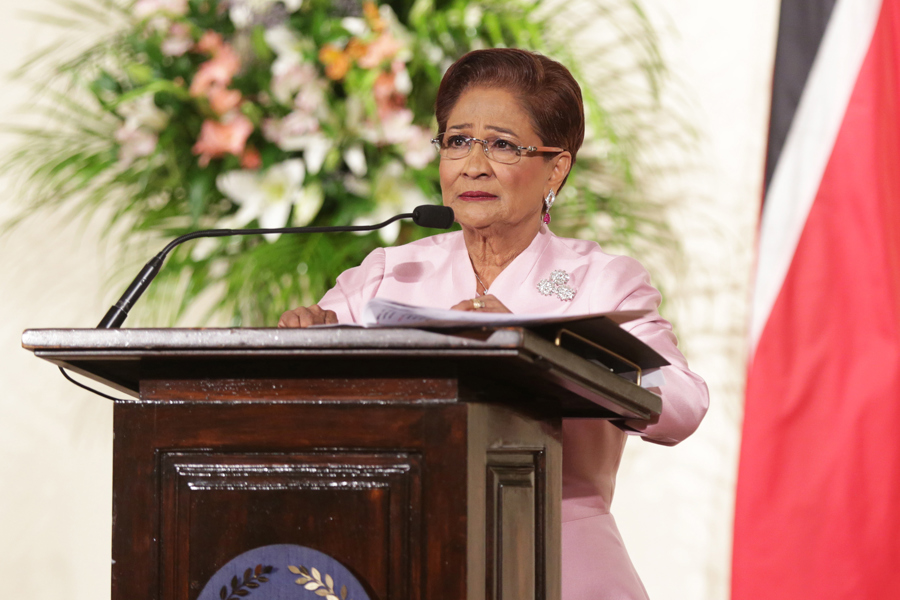 Kamla Persad-Bissessar, primera ministra de Trinidad y Tobago, en una fotografía de archivo. (EFE/Andrea De Silva)