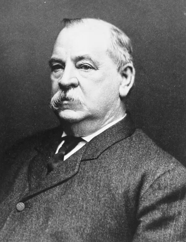 El presidente Grover Cleveland (1837-1908), vigésimo segundo y vigésimo cuarto presidente de los Estados Unidos. (Cortesía de los Archivos Nacionales/Newsmakers/Getty Images/TNS)