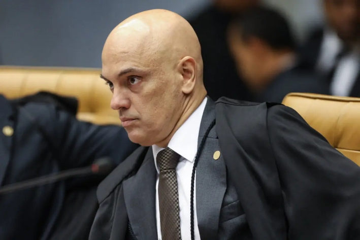 El juez del Tribunal Supremo de Brasil Alexandre de Moraes en el Tribunal Supremo de Brasilia, Brasil, el 4 de abril de 2018. (Victoria Silva/AFP a través de Getty Images)