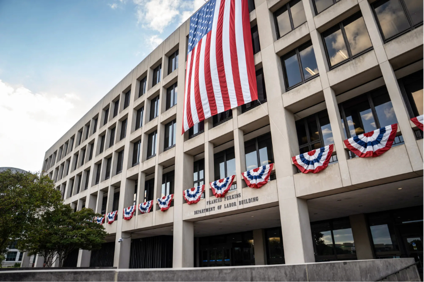El Departamento de Trabajo en Washington el 9 de septiembre de 2025. Madalina Kilroy/The Epoch Times