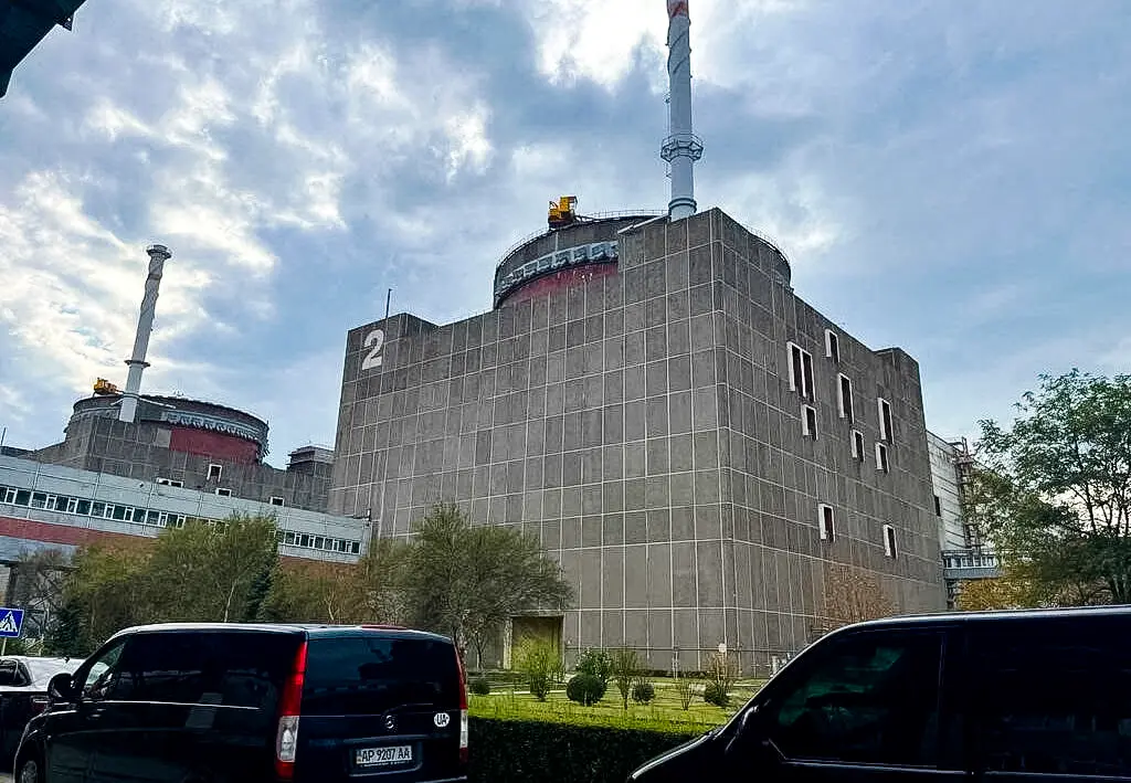 La central nuclear de Zaporizhia, Ucrania, el 2 de septiembre de 2022. (Organismo Internacional de Energía Atómica/Folleto a través de Reuters).