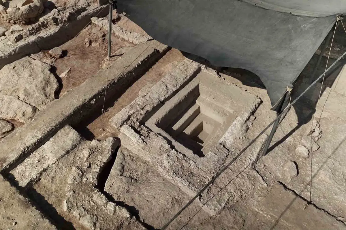 La comunidad samaritana utilizaba un baño ritual, o mikveh, para producir aceite de oliva en condiciones ritualmente puras. (Autoridad de Antigüedades de Israel)