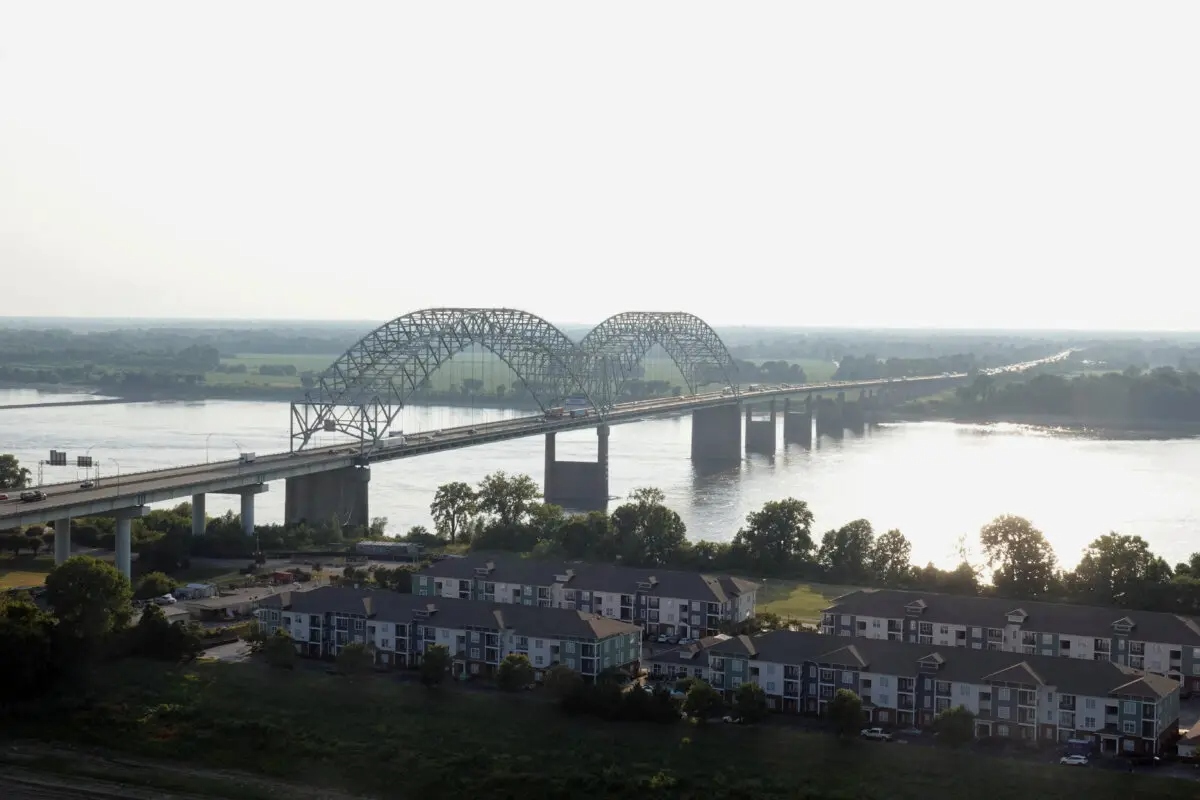 El río Misisipi en Memphis, Tennessee, el 10 de septiembre de 2025. (Karen Pulfer Focht/Reuters)