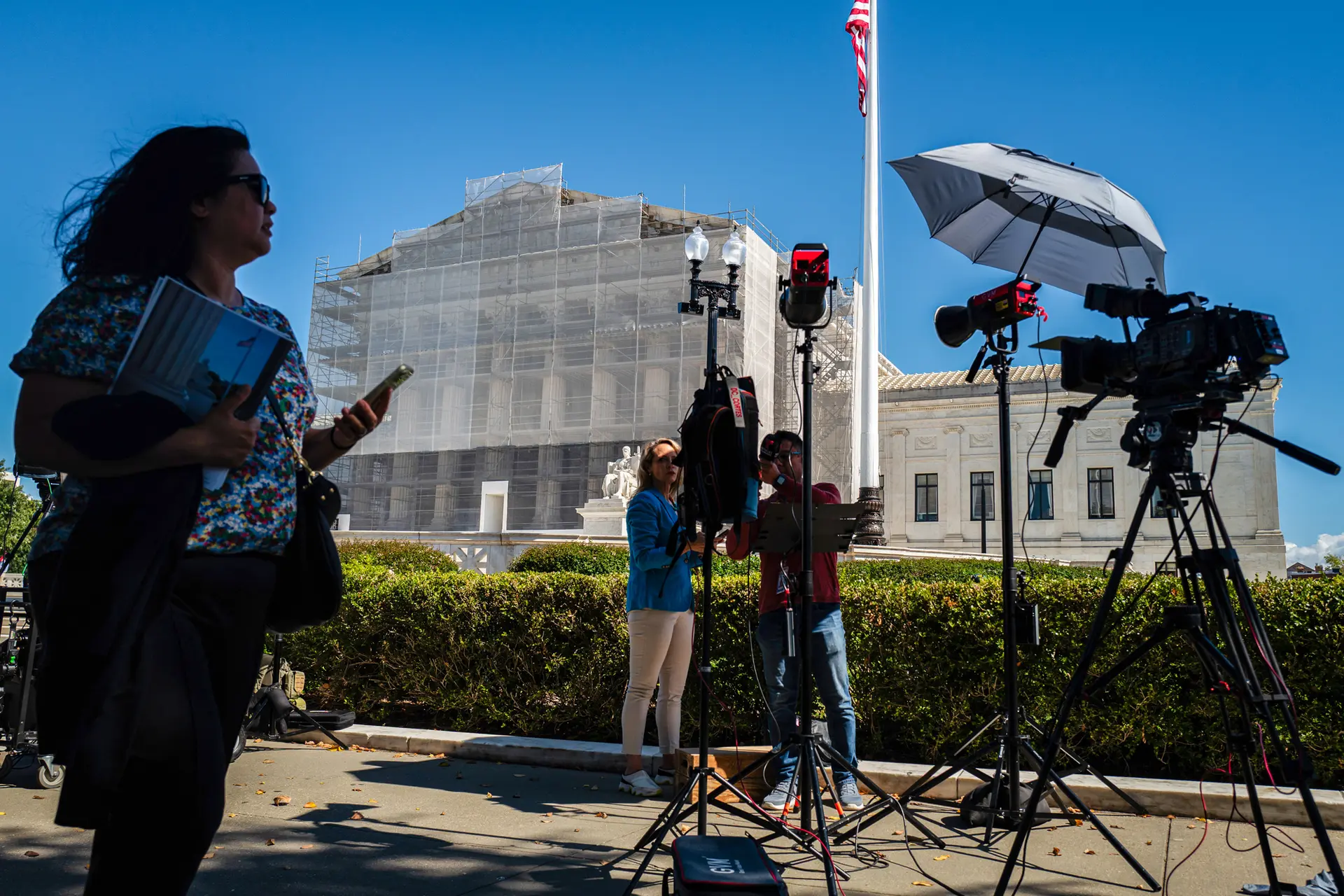 La Corte Suprema en Washington el 6 de octubre de 2025. El 15 de octubre, La Corte Suprema verá un caso de manipulación racial relacionado con la constitucionalidad de la creación, ordenada por un tribunal inferior, de un segundo distrito congresional con mayoría negra en Luisiana. (Madalina Kilroy/The Epoch Times)