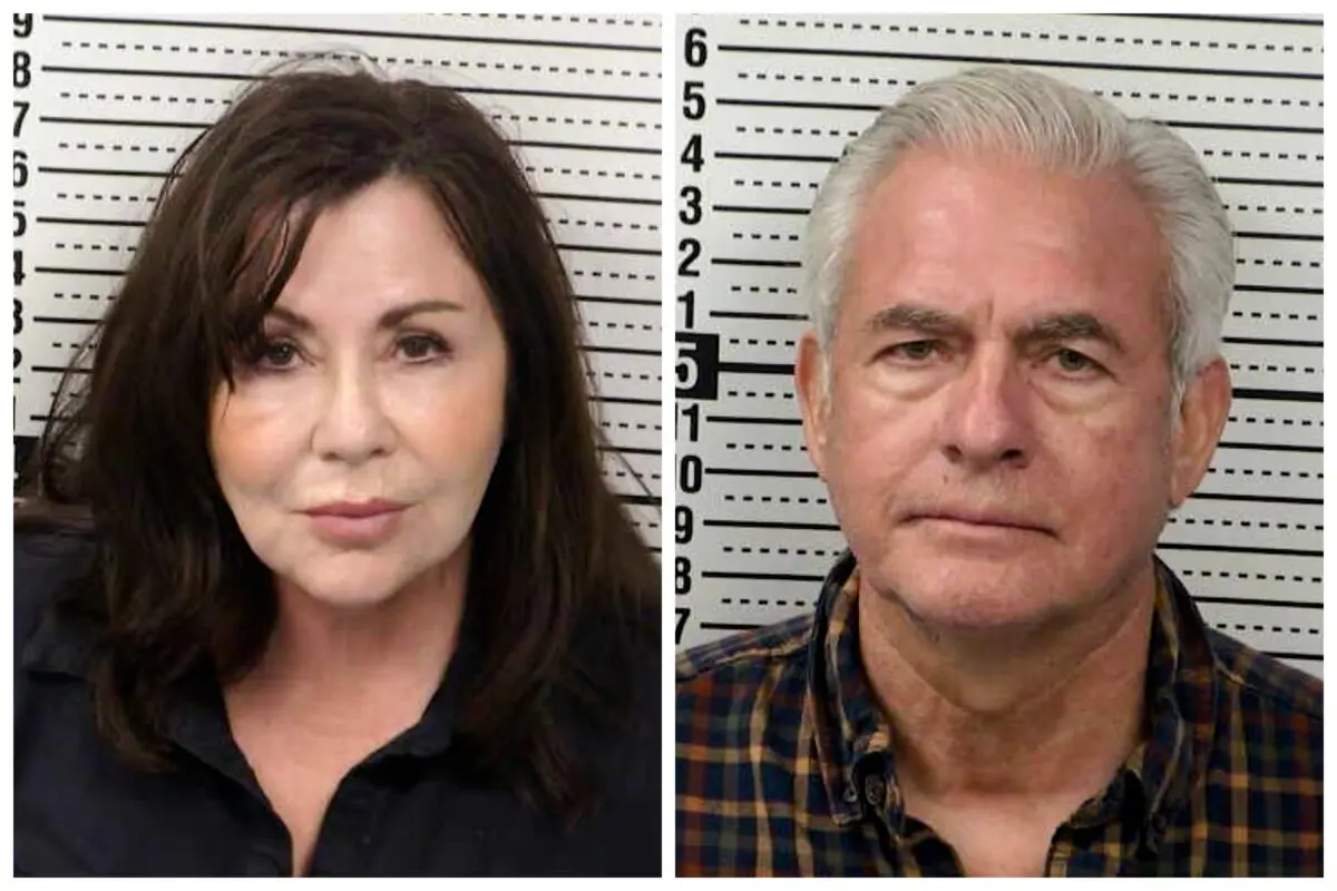 Fotografías policiales de (izquierda) Nancy Cano y (derecha) Joel Cano tras su detención el 24 de abril de 2025. (Cortesía del Centro de Detención del Condado de Doña Ana).
