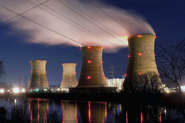 La central nuclear de Three Mile Island en Middletown, Pensilvania, el 28 de marzo de 2011. Jeff Fusco/Getty Images