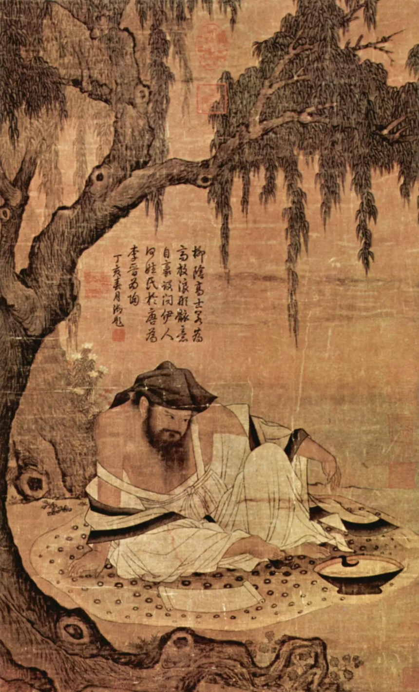 Un erudito chino en un prado. (Artista anónimo del periodo de la dinastía Song)