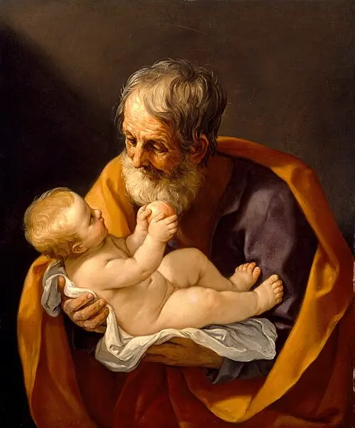 <em>'San José y el Niño Jesús', 1640, de Guido Reni. Óleo sobre lienzo; 89 cm x 72 cm. Museo de Bellas Artes de Houston. (Dominio público )</em>